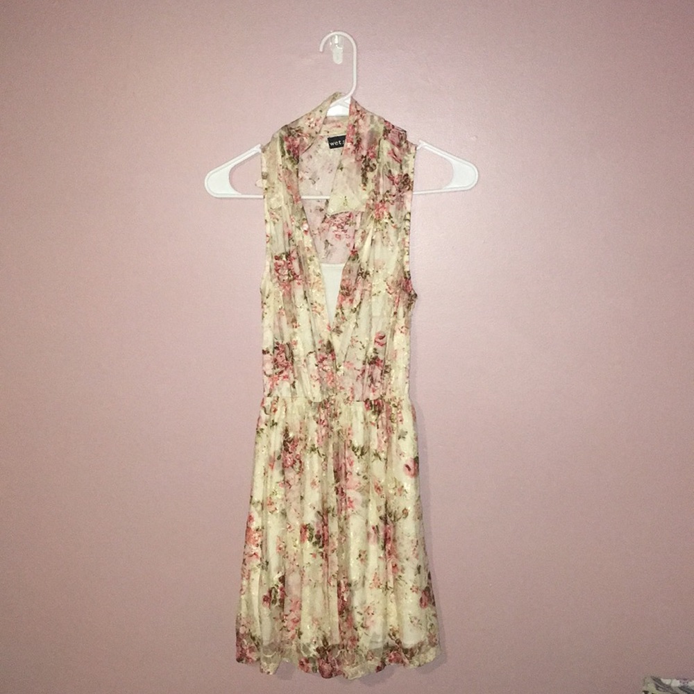 Cream Color Mini Dress